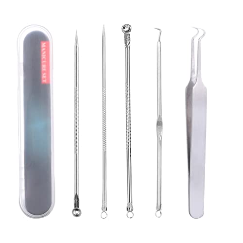 LIUJZZJ 5 Pezzi Estrattore di Brufoli Acne Aghi
