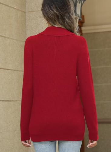 Image of JOCAFIYE Sweaters for Women Casual Long Sleeve V Neck Lightweight Hollow Out Pullover Sweater Tops