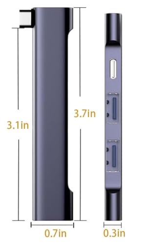 Image of REDWIND Type C Hub, 4-Port USB Multiport Adapter with 1xUSB-C 60W Fast Charge 1xUSB 3.0 and 2xUSB 2.0 Ports for MacBook Air /Pro iPhone iPad & Android Phone Laptops (Type-C to 3xUSb & 1USB-C Charge)