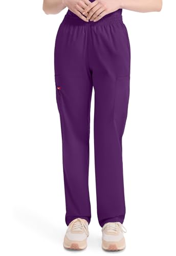 Image of Dickies EDS Signature Scrubs for Women, Elastic Waist Pull-On Cargo Pants for Women in Soft Brushed Poplin - 86106