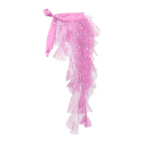 FAKEME Echarpe feminino dança do ventre quadril cigano lantejoulas envolvidas saias cintura alta cin