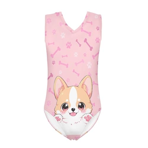 Image of Mumeson Girls One Piece Swimsuits Lightweight V-Neck Swimwear Bathing Suits for Little Girls 3-14 Years