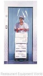 Aleco 40-In x 84-In Reienforced Freezer Strip Curtain - Clear-Flex II Strip Series