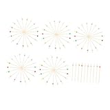 AUTSUPPL 100 Piezas Palillos Cóctel Desechables con Cuentas Coloreadas Unidades para Frutas Aperitivos y Cócteles Fiestas