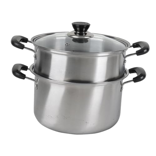 Cabilock 1 Juego Olla de Vapor Inoxidable Mango Ergonómico Vaporera Práctica para Cocinar Dumplings y Casa