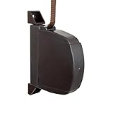 TELKES - Recogedor de Persiana Exterior Abatible - Enrollador de sobreponer con cinta para fijación en Pared o Marco Ventana - Sistema Universal (Chocolate, Cinta 14mm)
