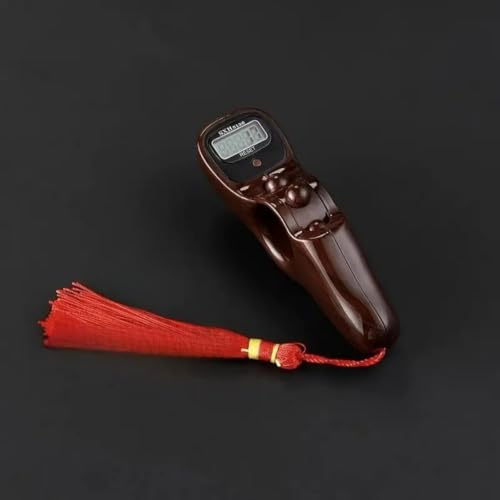 Image of Digital Tally Counter with Compass naam jap Counter Finger Counter for Pooja Meditation Prayer Japa Mala (Walnut Brown)