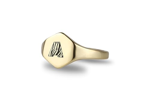 Bague initiale tigre en or 14k : le choix durable contre les bijoux ternis