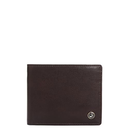 Image of Da Milano Genuine Leather Brown Bifold Men Wallet with Multicard Slot