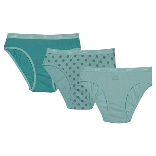Dim Femme Les Pockets Coton Doux Confortable X3 Slip, Pois / Vert / Vert D'eau, 16 Ans EU Dim Femme Les Pockets Coton Doux Confortable X3 Slip, Pois / Vert / Vert D'eau, 16 Ans EU