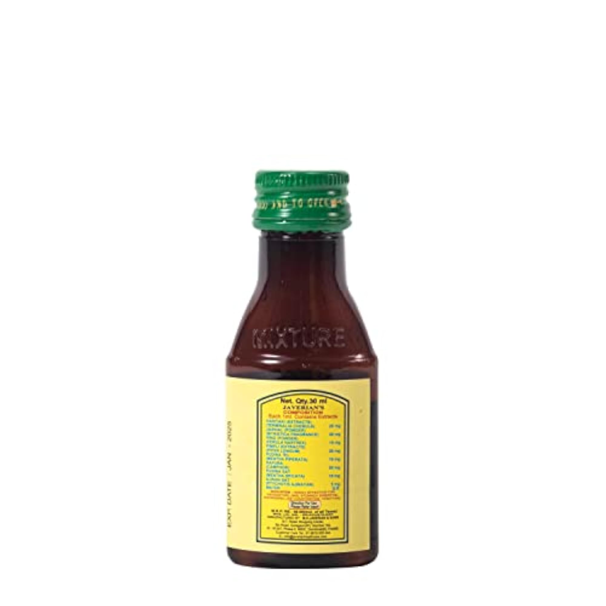 JAVERIAN'S JIVAN Mixture Syrup 30ML Pack of 12, Natural Health