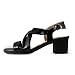 Imagen de JOMIX Sandalias de Tacón Mujer Sandalias Elegantes y Cómodas Tacón Ancho Tiras Cruzadas y Tira Trasera Zapatos Abiertos para Verano Oficina y Ciudad Negro 39