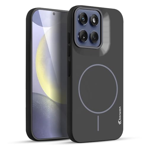 Image of KARWAN️Magnetic Ultra Slim-Fit Back Case Cover for Motorola Moto Edge 50 |Hard PC Case Cover| Ultra-Thin & Light Weight with [Ultra Premium Feel] Case for Motorola Moto Edge 50(6.6 inch)(Black)