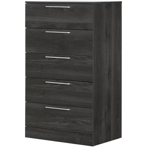 South Shore Step One Essential 5-Drawer Chest, Gray Oak, 29x 19 x 48.75 inches