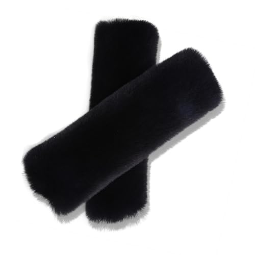 Luminuti 2 Pcs Soft Faux Fur Universal Fit Seat Belt