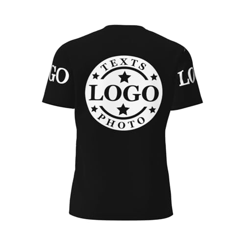 Custom T Shirts for Men Custom Tshirts Add Text Logo Photo Personalized Tshirt Customized T Shirts Front&Back3