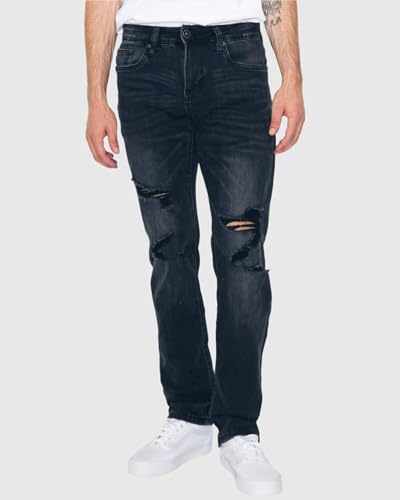 MEN'S CLAW RIPPED SKINNY FIT JEANS Shadow 31X30