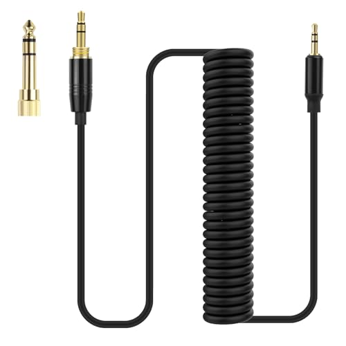 Zosvoses QC35 - Cable de audio compatible con auriculares Bose QuietComfort, QuietComfort Ultra, QC45, QC35, QC35 II, QC25, NC700, OE2, Soundlink, SoundTrue con adaptador de 6.35 mm, 4-16 pies (negro)