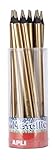 Apli Tubo 18 Lapices Jumbo Color Metalizado Oro Apli 17510