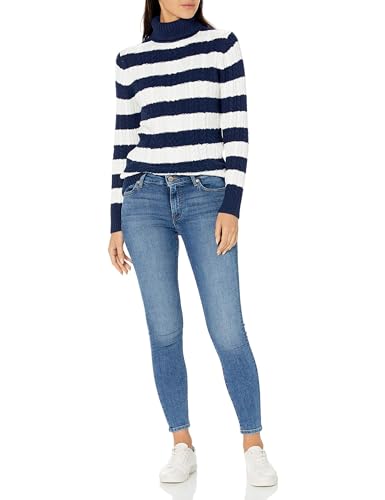Image of Amazon Essentials Women's Long Sleeve Fisherman Cable Knit Turtleneck Sweater (Available in Plus Size)
