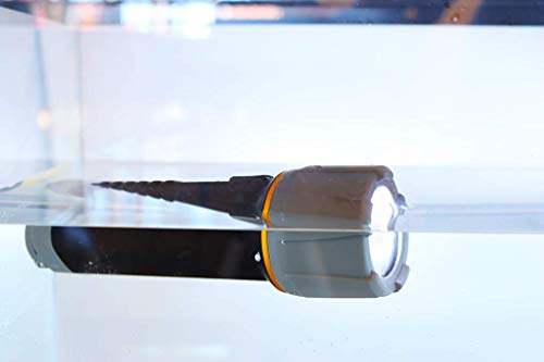 Duracell 200 Lumen Floating LED Flashlight for Camping, Fishing, & Emergency Use - Water Resistant Design with 4 Modes and 3-AA Batteries Included. Great for In-Door & Out-Door Use