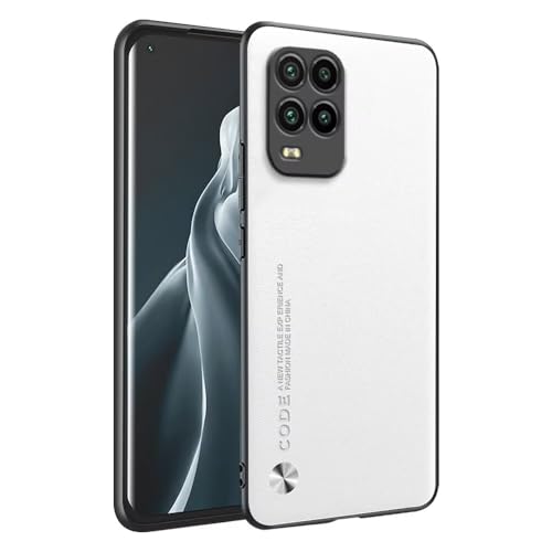 HONLEN Funda para Xiaomi MI 10 Lite (6.57' Inches) Carcasa de Negocios Respaldo de Cuero Blanco