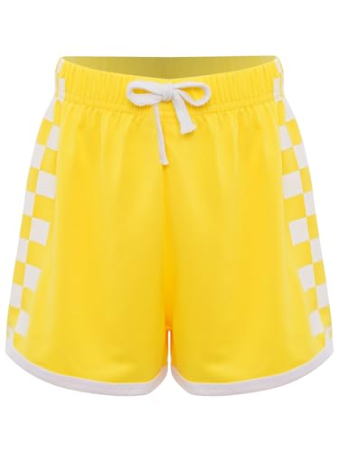 Kids Girls Plaid Print Athletic Shorts Elastic Waist Loose Fit Casual Summer Shorts Activewear3