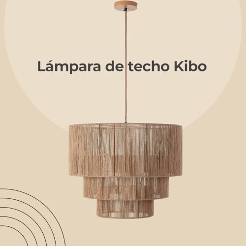 Lámpara Kibo ambiente acogedor cuerda marrón Els Banys 2