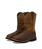 Thorogood Men's Western Work 11' Waterproof Square Toe Work Boot, Crazy Horse/Tan - 10.5
