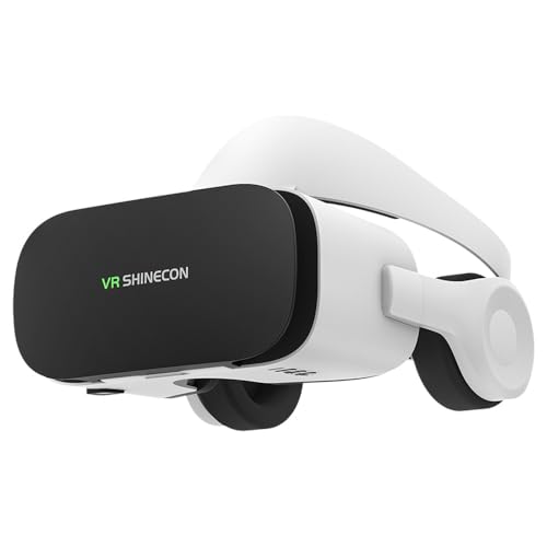 VRゴーグル スマホ用【顔への圧迫を軽減するHaloバンド】Bluetoothヘッドホン一体型 120°広角 瞳距/焦点調整 近視600度まで対応 4.7〜7.0インチ iPhone/Android 映画・VR動画鑑賞に最適