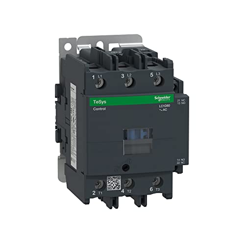 Schneider Electric, TeSys D contactor - 3P(3 NO) - AC-3 - <= 440 V 80 A - 240 V AC 50/60 Hz coil, LC1D80U7