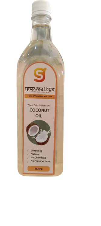 Goswasthya Wood Cold-Pressed Coconut Oil/A Natural and Unrefined Cooking Oil/Boosts Heart Health, Good for Skin Care(500ml) (B0C6MPZMXB) Amazon Price History, Amazon Price Tracker