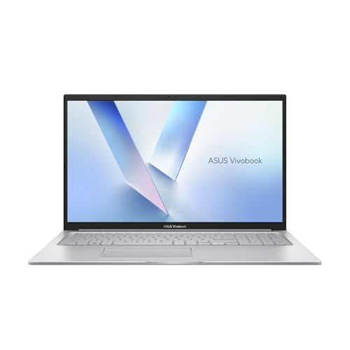 ASUS Vivobook 17 | Cool Silver (X-Serie) | 17,3 FHD | Core i7 1355U | RAM: 24GB | SSD: 1TB | beleuchtete Tastatur | Windows 11 Pro | Office 2024 Pro