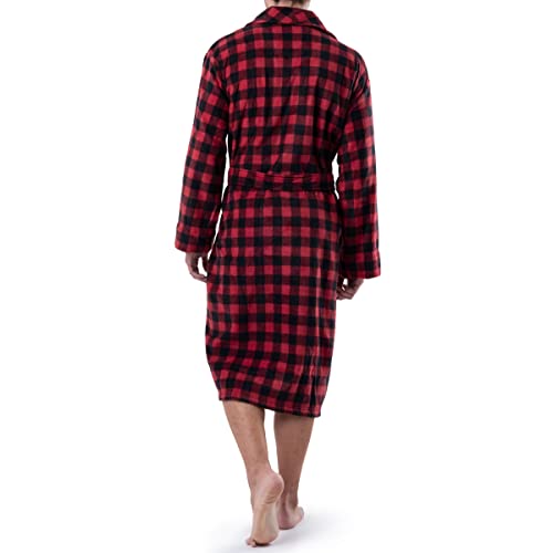 IZOD Men's Printed Microfleece Robe2