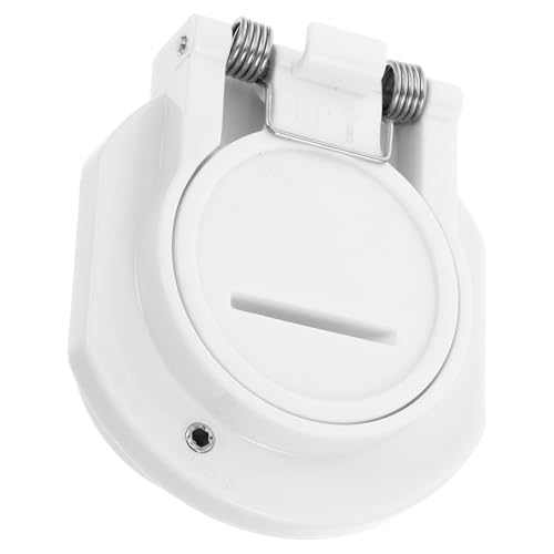UKCOCO Bloqueo de Vacío para Piscina Blanco con Rotación Libre, Cerradura de Seguridad por Vacío Compatible con Limpiafondos de Marcas Reconocidas, Accesorio de Pared para Repuesto