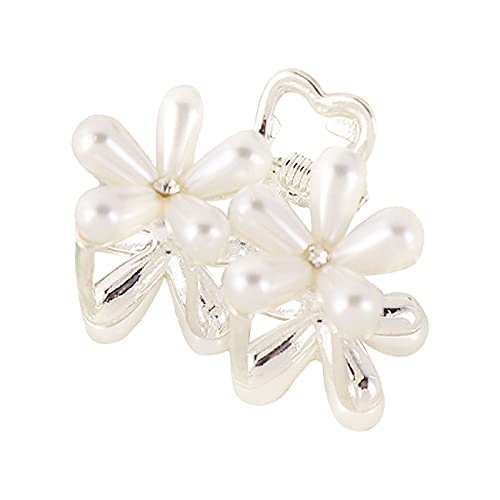 Pinza for el cabello de mini perlas y clip de flores color B 2