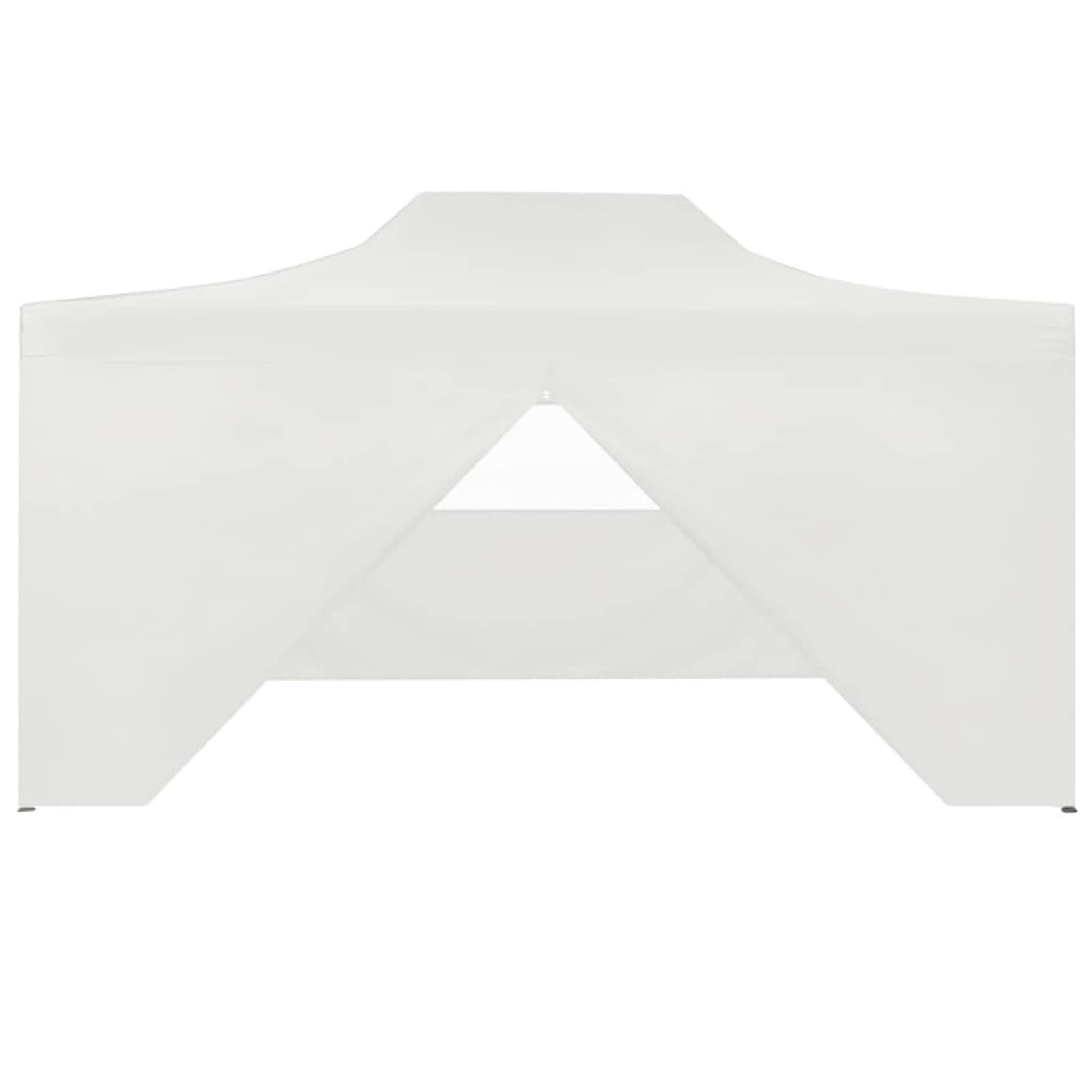 Gazebo Professionale Pieghevole 4 Pareti 3x4m Acciaio Bianco,Gazebo Pergola Con Telo Impermeabile Richiudibile E Struttura Rettangolare In Acciaio Inossidabile Ad Alta Densità, Per Arredo Giardi