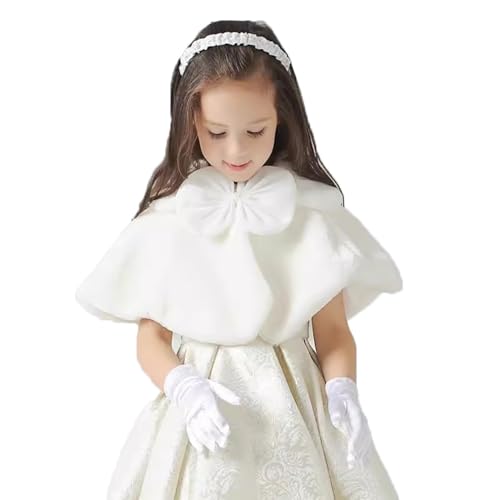 PURFUN Little Girls Novelty Opera Long Satin Gloves First Holy Communion Halloween Birthday Party Wedding Gloves for 6-10Yrs2
