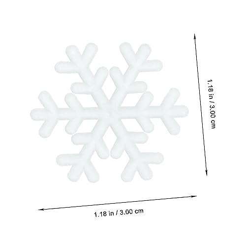 VOSAREA 200pcs Stickers Fluorescentes Copos de Nieve Navidad miniatura 5