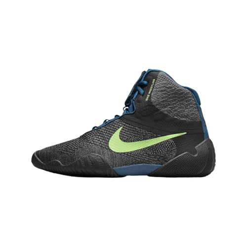 Nike Tawa Men's Wrestling Shoes (CI2952-004, Anthracite/Dark Grey/Valerian Blue/Metallic Cool G) Size 10.5