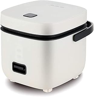 1.2L Mini Rice Cooker with Steamer Non- Stick Cooking, High-Temperature Protection, One Touch Operation Perfect for 1-2 Person to Cook Rice, Meat, Noodles or Soup (Elegant white)