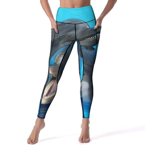 Legging yoga dauphin taille haute confortable du jogging matinal aux séances de fitness en salle