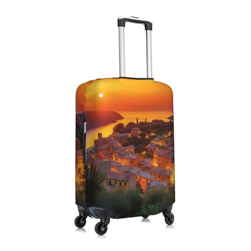 Travel Luggage Cover Fashion Suitcase Protector Italian Sunset Spandex Baggage Covers Washable Suitcase Covers Anti-Scratch Luggage Cover Protectors Fits 18-32 Inch Suitcases Large2