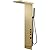 BWE 3 IN 1 Shower Panel Stainless Steel Shower Panel Tower System Rainfall Shower Head with Handheld Shower and Rain Massage Body Jets Wall Mount Shower System,Brushed Gold