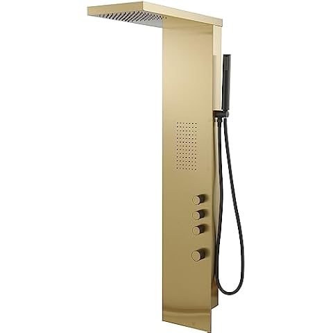 BATHFINESSE Gold Shower Tower Panel Cover