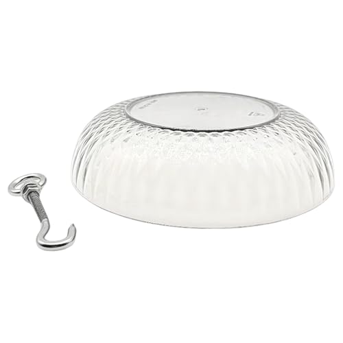 Protector de comederos para pájaros contra la lluvia y cúpula transparente de jardín 8