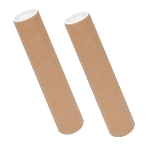 Unomor 2-inch Diameter x 15-inch Long Heavy Weight Mailers Storage Tube Caps for Art Prints Documents File Management