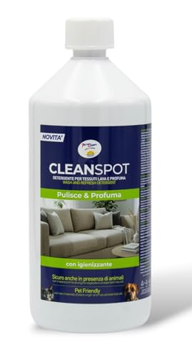 Cleanspot - Detergente concentrato per tessuti e tappeti Wash & Refresh, per Pulitori di Tappezzeria e Moquettes Auto e Divani, Pet Friendly 1 litro