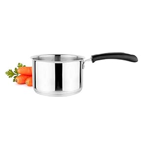 Unifox Stainless Steel Saucepan/Tadka Pan 10cm (Silver)