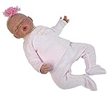 Alex est un bébé nouveau-né à la douceur angélique. Son visage entier avec ce geste de tranquillité que seuls les nouveau-nés vont vous faire sourire chaque fois que vous le regarderez. Son poids et sa hauteur sont conformes aux mesures d'un vrai bébé de cet âge, obtenant un hyperréalisme sur la poupée nouveau-née